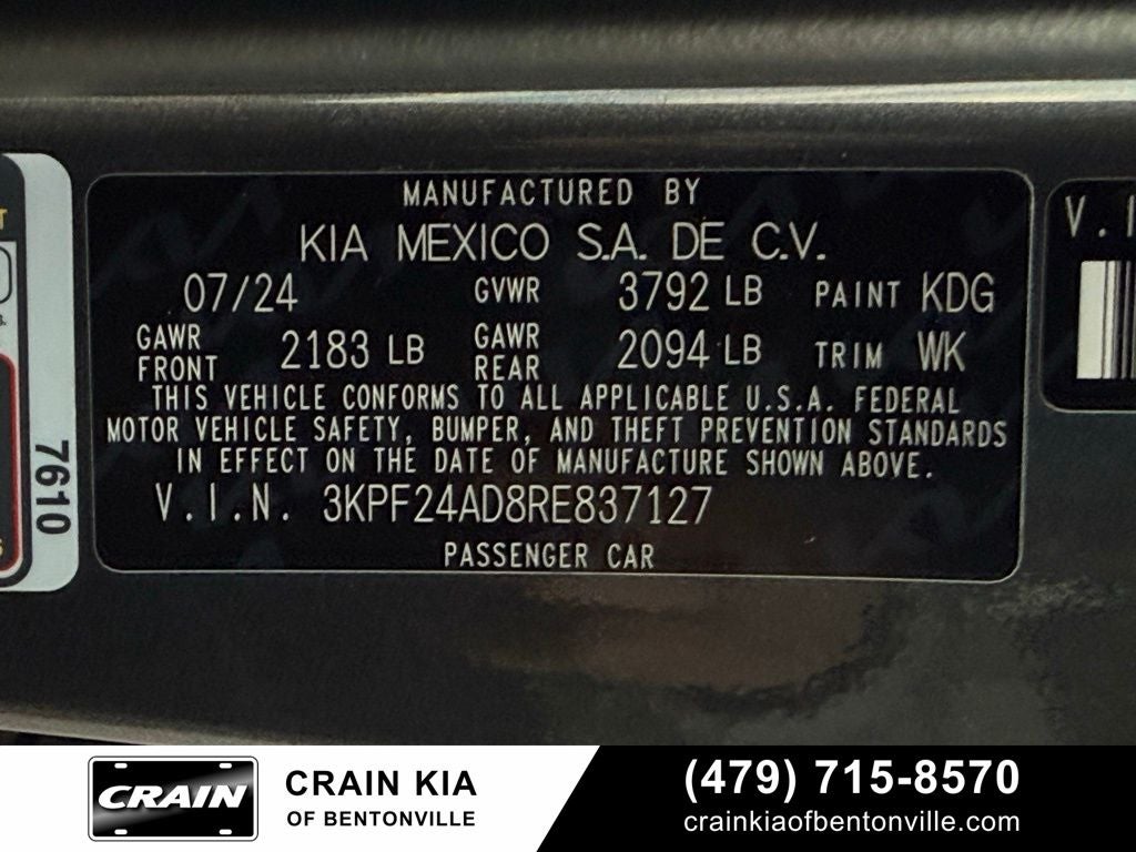 2024 Kia Forte LXS - KIA CPO / CLEAN CARFAX / ONE OWNER