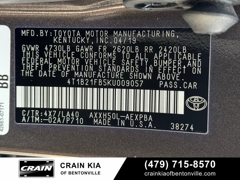 2019 Toyota Avalon Hybrid Limited - SUNROOF / HYBRID!