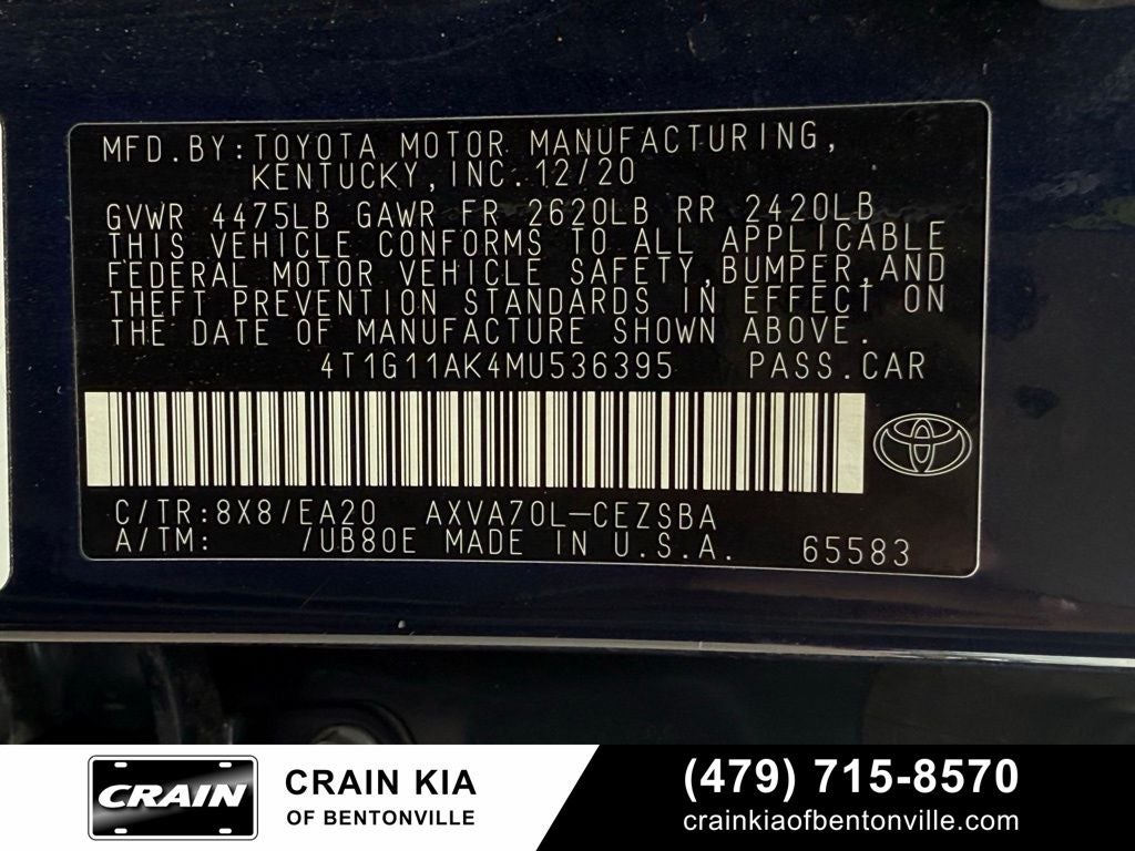 2021 Toyota Camry SE