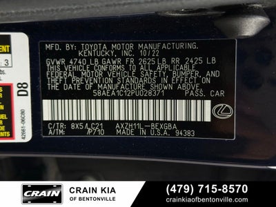 2023 Lexus ES 300h Luxury - CARFAX ONE OWNER