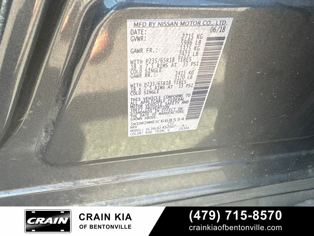2018 Nissan Pathfinder SV - WHOLESALE / AS-IS