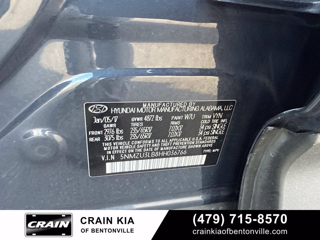 2017 Hyundai SANTA FE SPORT 2.4 Base