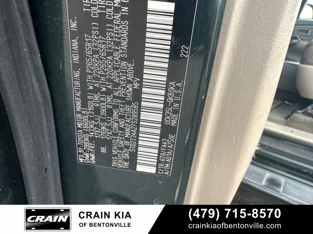 2007 Toyota Sequoia SR5 - WHOLESALE / AS-IS