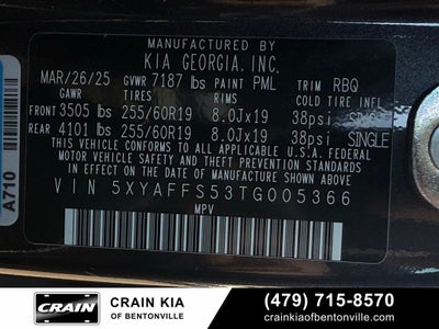 2026 Kia EV9 Wind - KIA CPO / AWD / SUNROOF / ONE OWNER