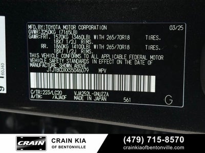 2025 Lexus GX 550 Overtrail - 4WD / PANORAMIC SUNROOF / CLEAN CARFAX