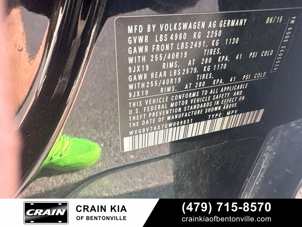 2016 Volkswagen Tiguan R-Line 4Motion