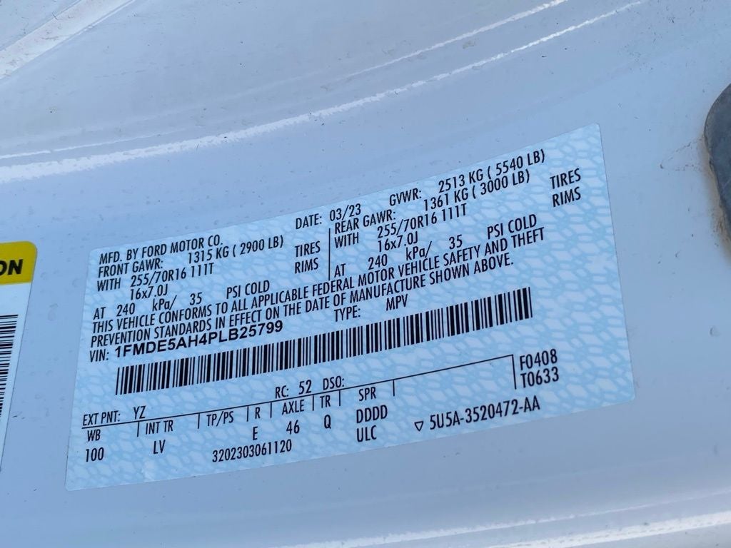 2023 Ford Bronco Base 4X4 / CLEAN CARFAX