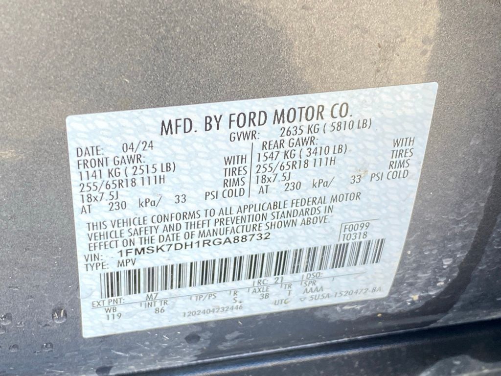 2024 Ford Explorer XLT RWD / ONE OWNER / HEATED SEATS