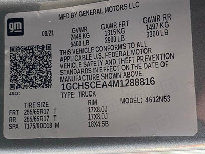 2021 Chevrolet Colorado LT CLEAN CARFAX / SAFTEY PACKAGE