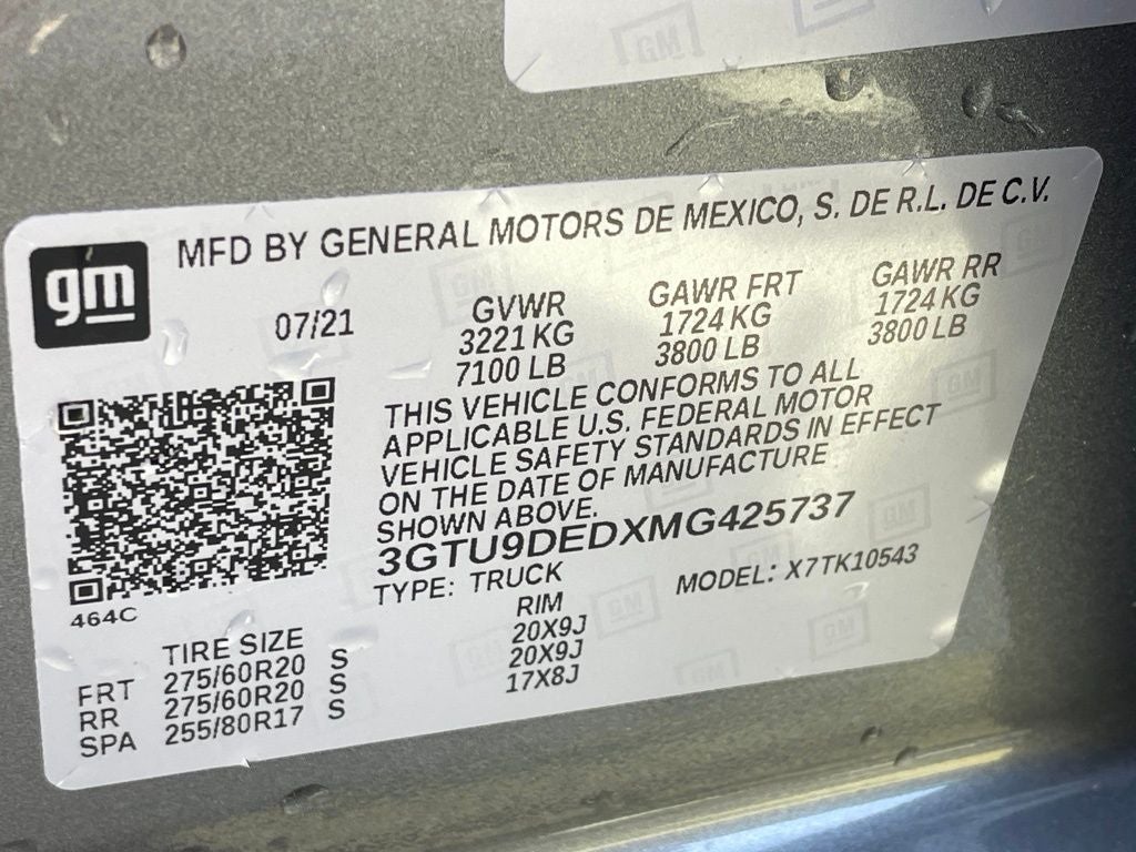 2021 GMC Sierra 1500 SLT 4X4 / ONE OWNER / HEATED SEATS