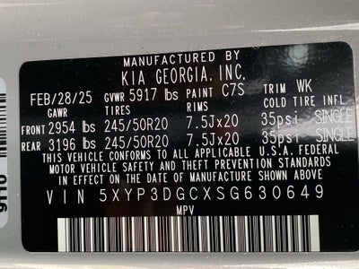 2025 Kia Telluride EX X-Line 3RD ROW / LEATHER / HEATED SEATS