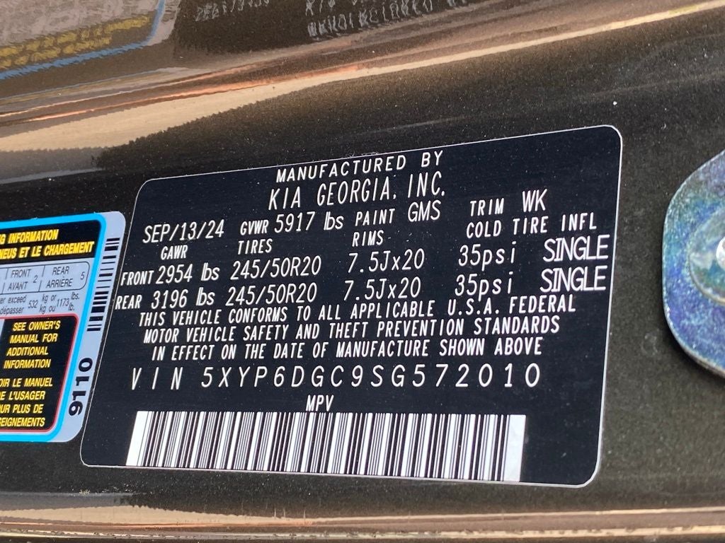 2025 Kia Telluride S AWD / LEATHER / MOONROOF