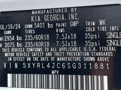 2025 Kia Sorento S LEATHER / HEATED SEATS / CLEAN CARFAX