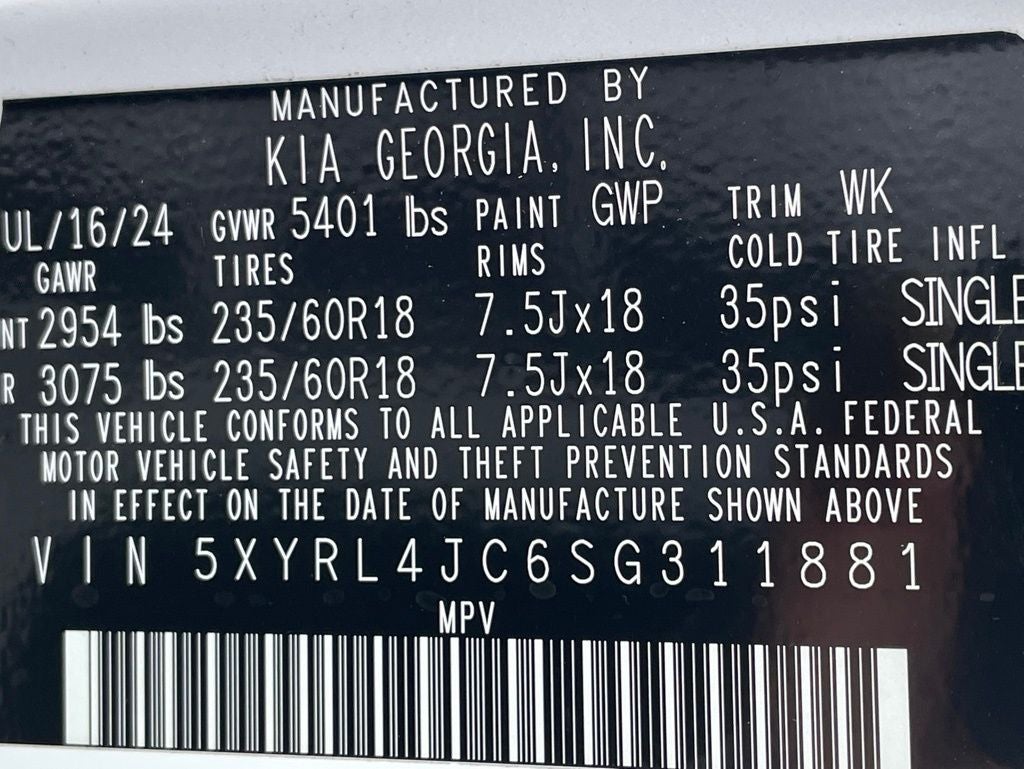 2025 Kia Sorento S LEATHER / HEATED SEATS / CLEAN CARFAX