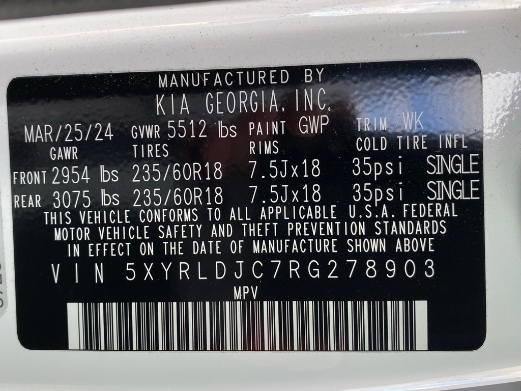 2024 Kia Sorento S AWD / HEATED SEATS