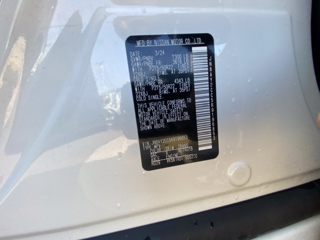 2024 Nissan Armada Platinum MOONROOF / HEATED SEATS / NAV