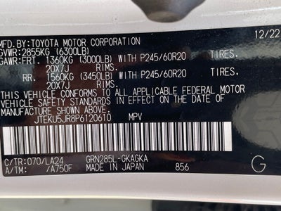 2023 Toyota 4Runner Limited 4X4 / JBL AUDIO / HEATED SEATS