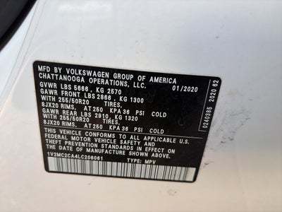 2020 Volkswagen Atlas Cross Sport 2.0T SEL 4Motion