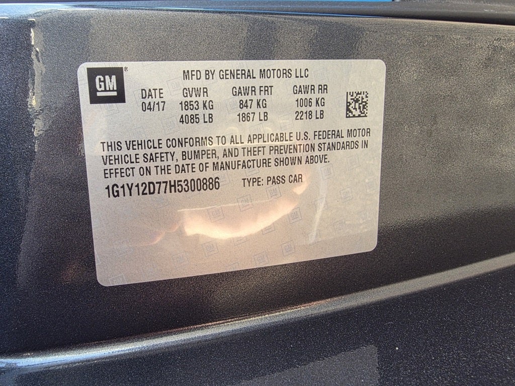 2017 Chevrolet Corvette Grand Sport 3LT