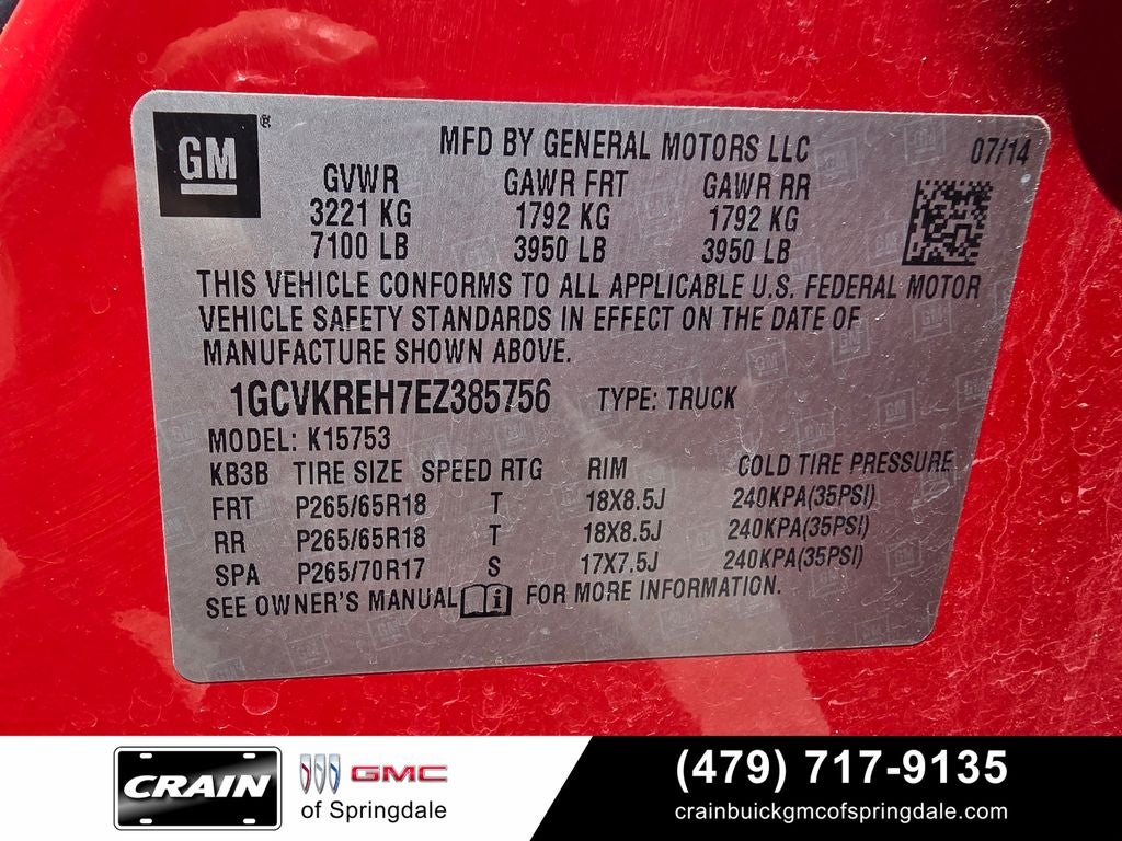 2014 Chevrolet Silverado 1500 LT LT1