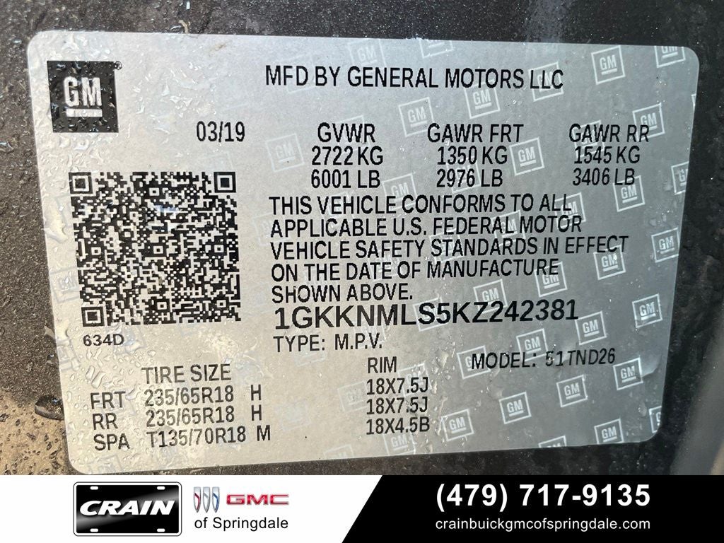 2019 GMC Acadia SLT-1