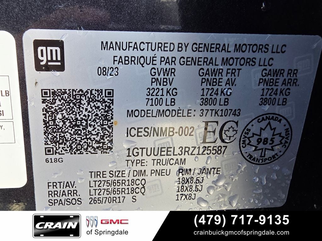 2024 GMC Sierra 1500 AT4 6.2L V8