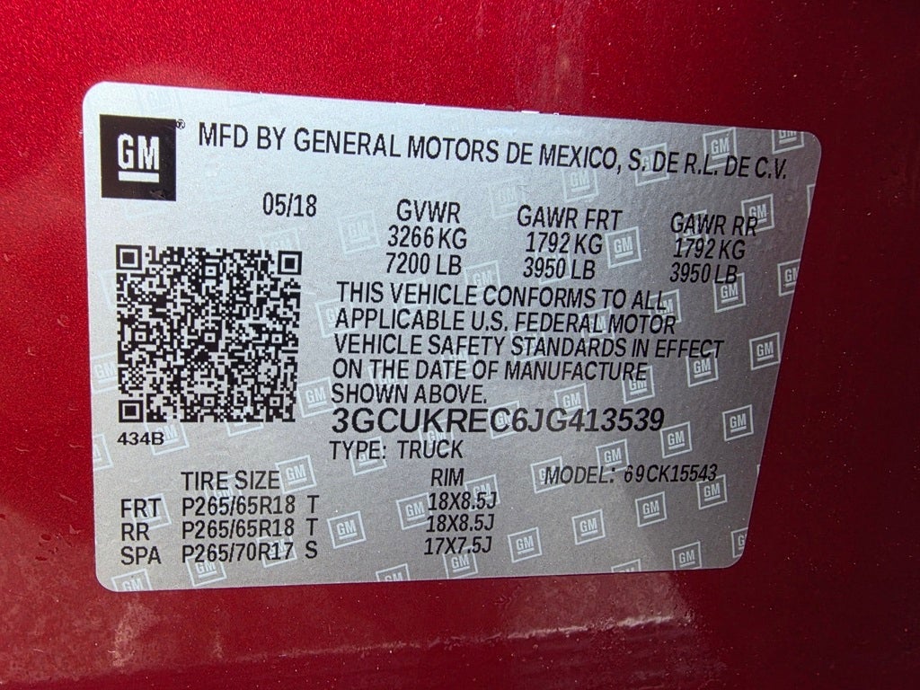 2018 Chevrolet Silverado 1500 LT LT2