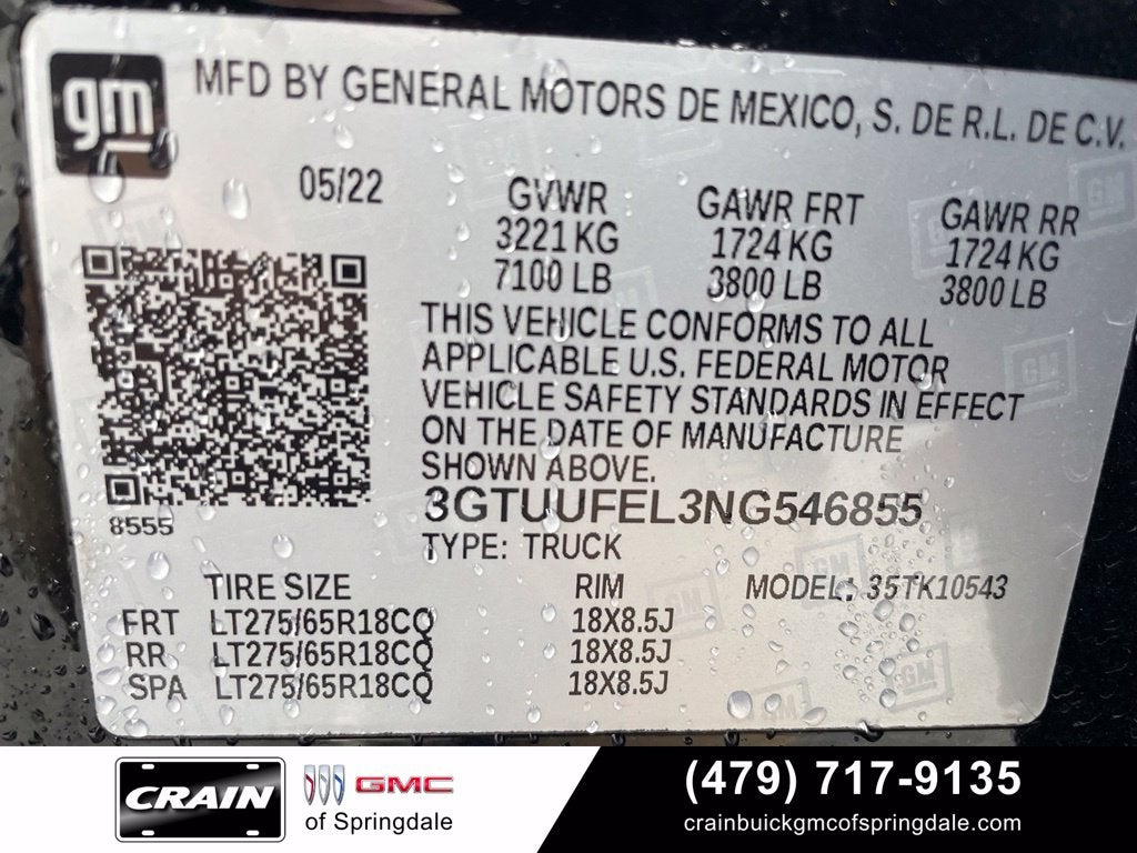 2022 GMC Sierra 1500 AT4X