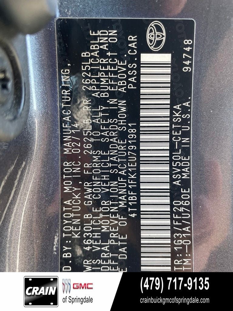 2014 Toyota Camry SE 2014.5
