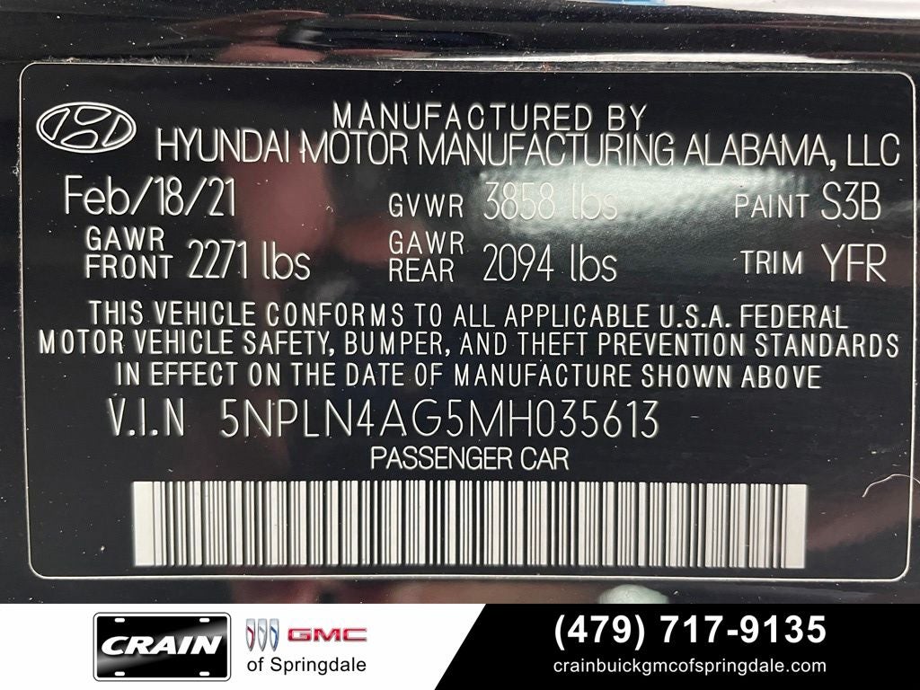 2021 Hyundai ELANTRA SEL
