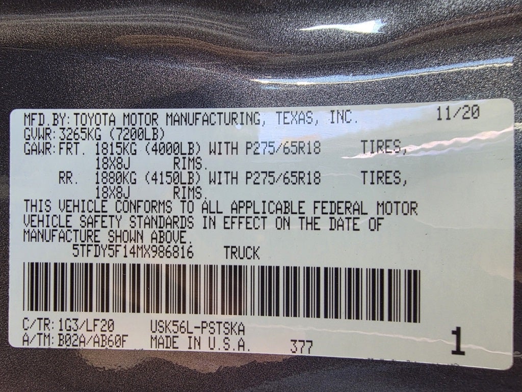 2021 Toyota Tundra TRD Pro