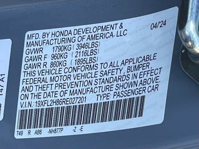 2024 Honda Civic Hatchback Sport