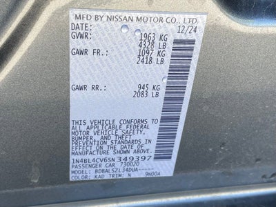 2025 Nissan Altima SR