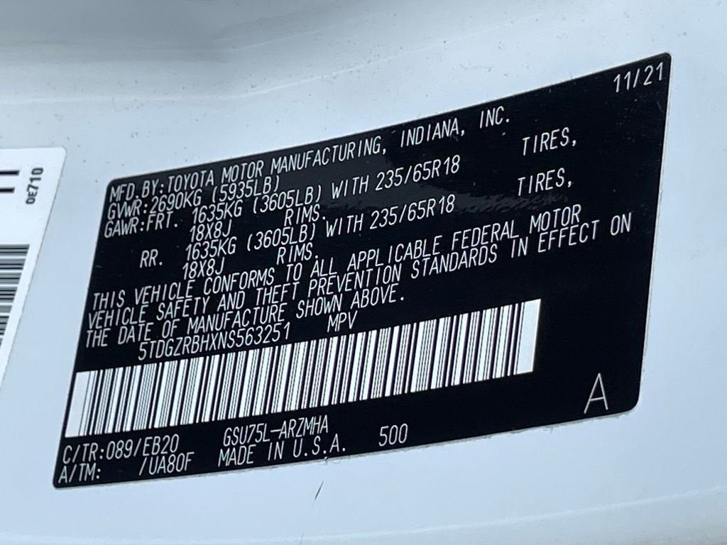 2022 Toyota Highlander XLE