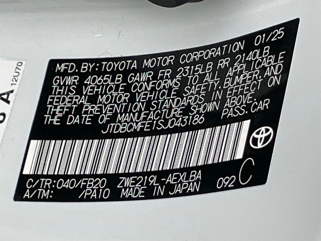 2025 Toyota Corolla Hybrid LE