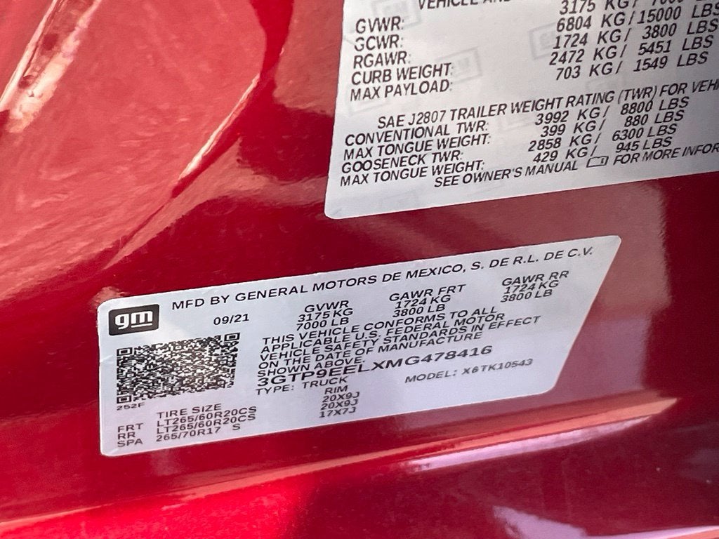 2021 GMC Sierra 1500 AT4