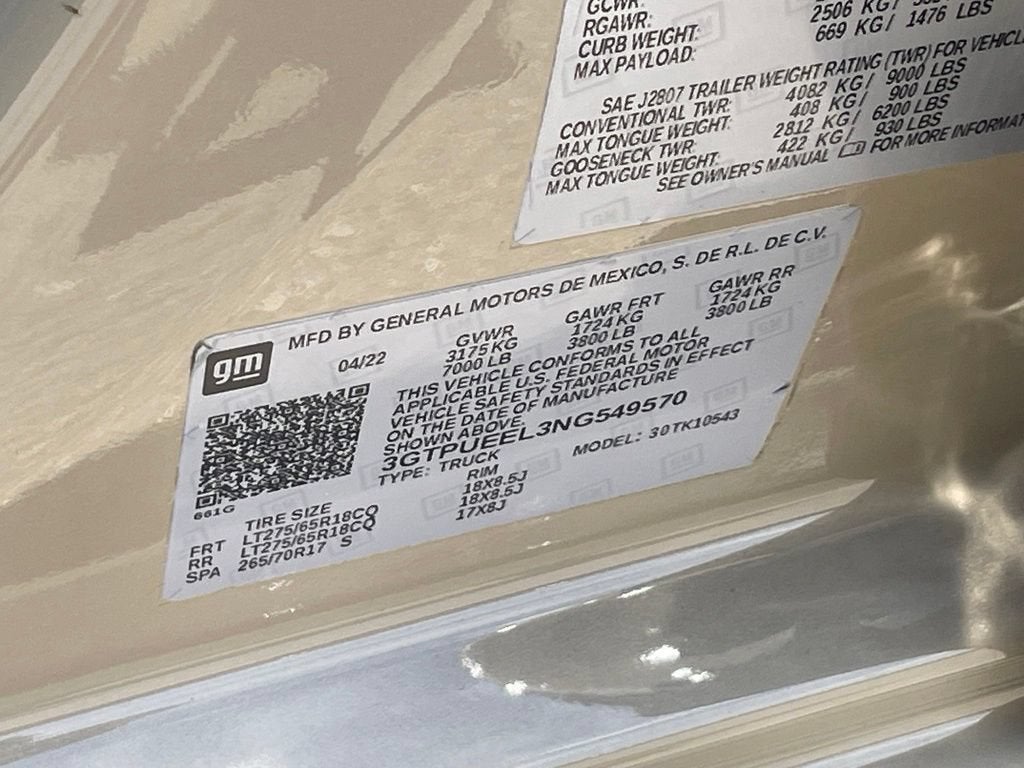 2022 GMC Sierra 1500 AT4