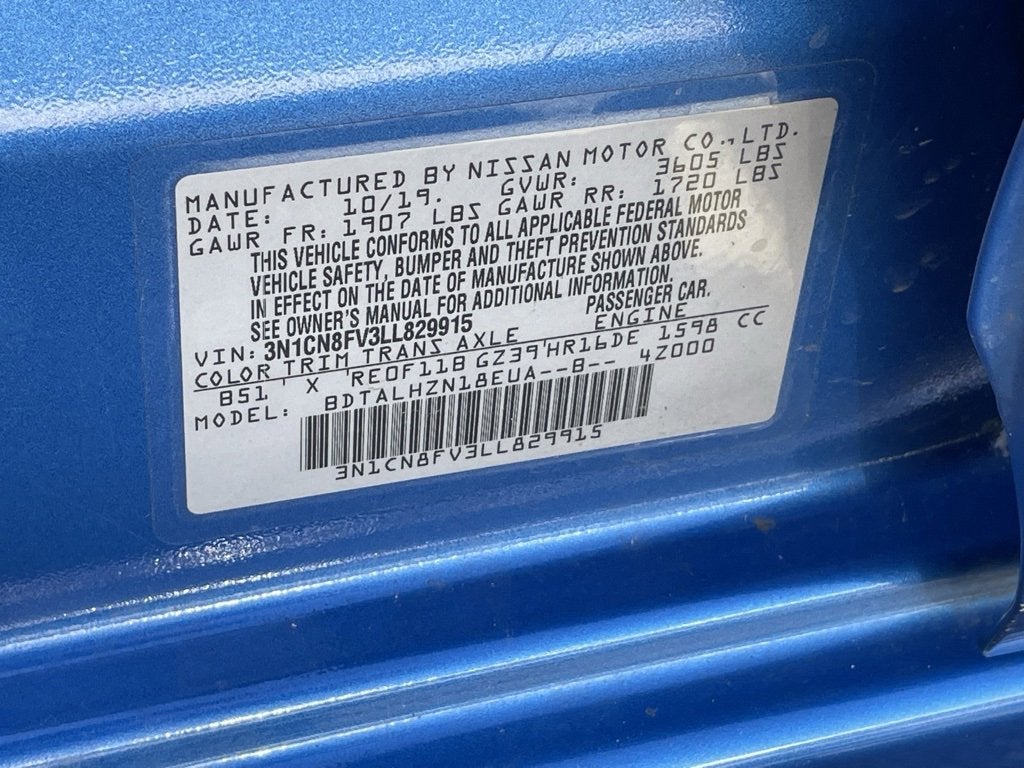 2020 Nissan Versa SR