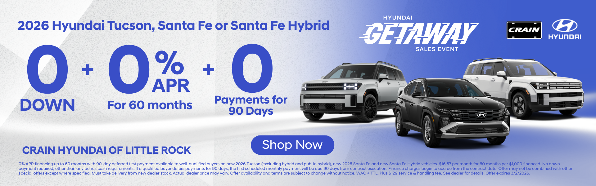 getaway sales event