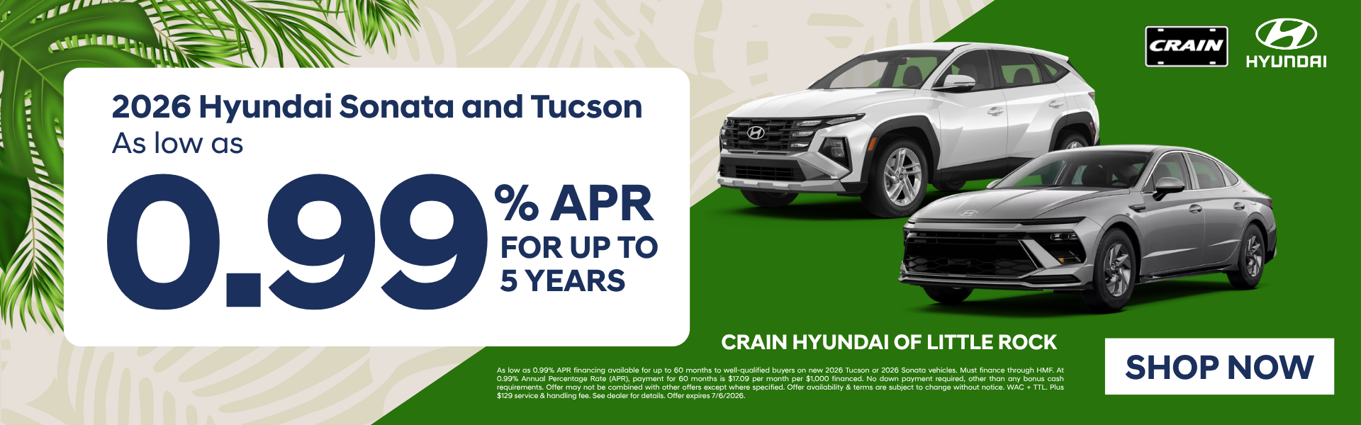 0.99% APR