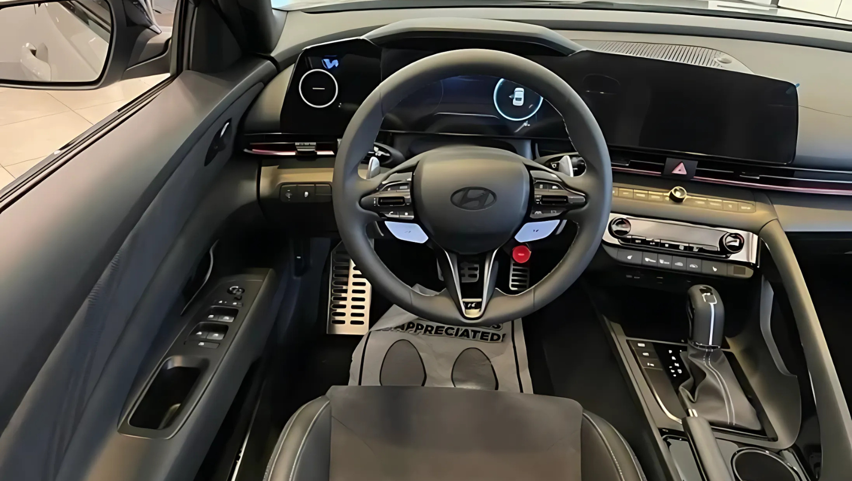 Interior View of the 2025 Hyundai Elantra N
