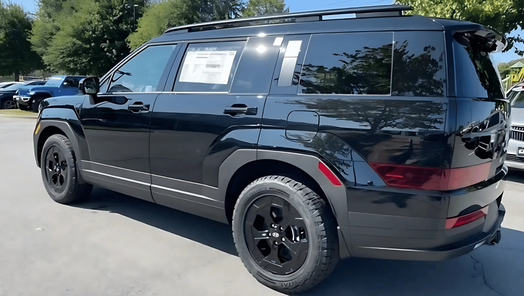 Rear View of the 2025 Hyundai Santa Fe