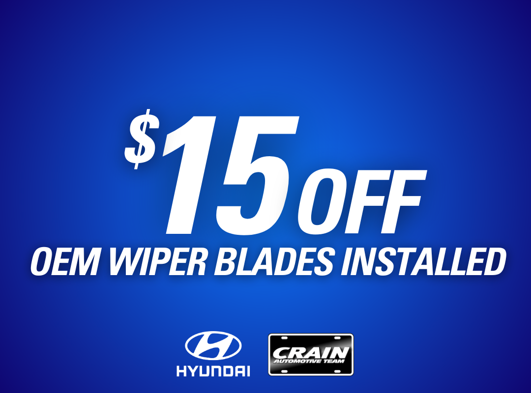 $15 Off OEM Wiper Blades Installed